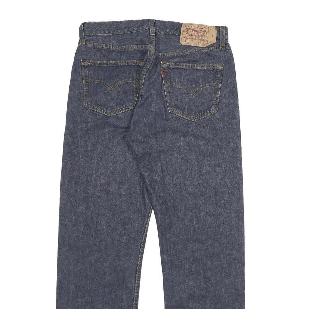 LEVI'S 501 Mens Jeans Blue Regular Straight Denim Medium W30 L28 Classic Fit