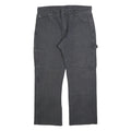 DICKIES Mens Cotton Blend Black Regular Straight Trousers W36 L30 Workwear