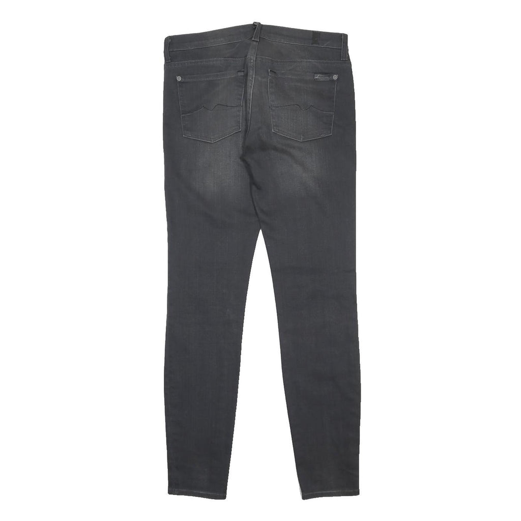 7 FOR ALL MANKIND Womens Slim Skinny Denim Dark W29 L30 Cotton Blend Zip Jeans