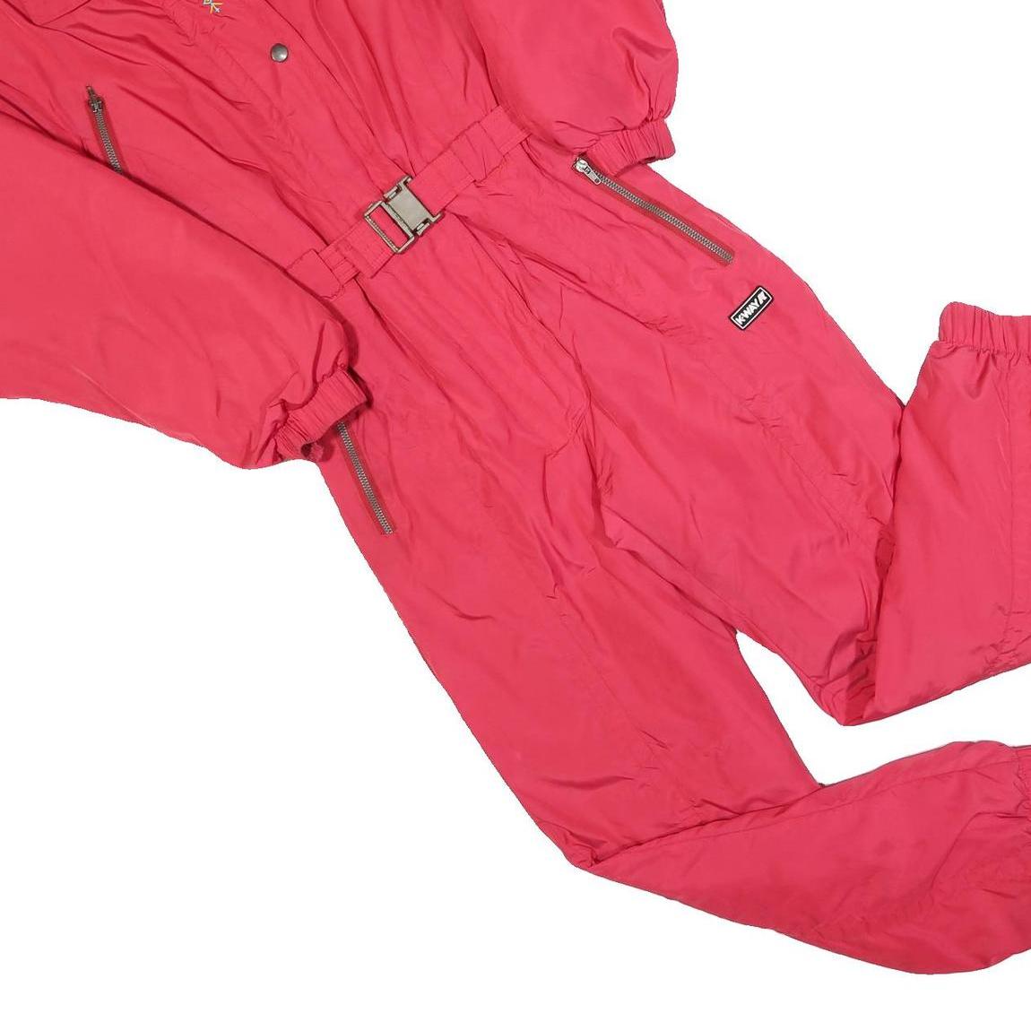 K-WAY Womens Red Dungarees Regular Polyester Blend Plain M W30 L30 Outdoor