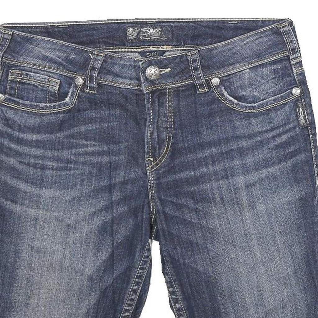 SILVER JEANS CO Womens Shorts Blue Denim Casual M W30 Suki Style