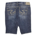 SILVER JEANS CO Womens Shorts Blue Denim Casual M W30 Suki Style