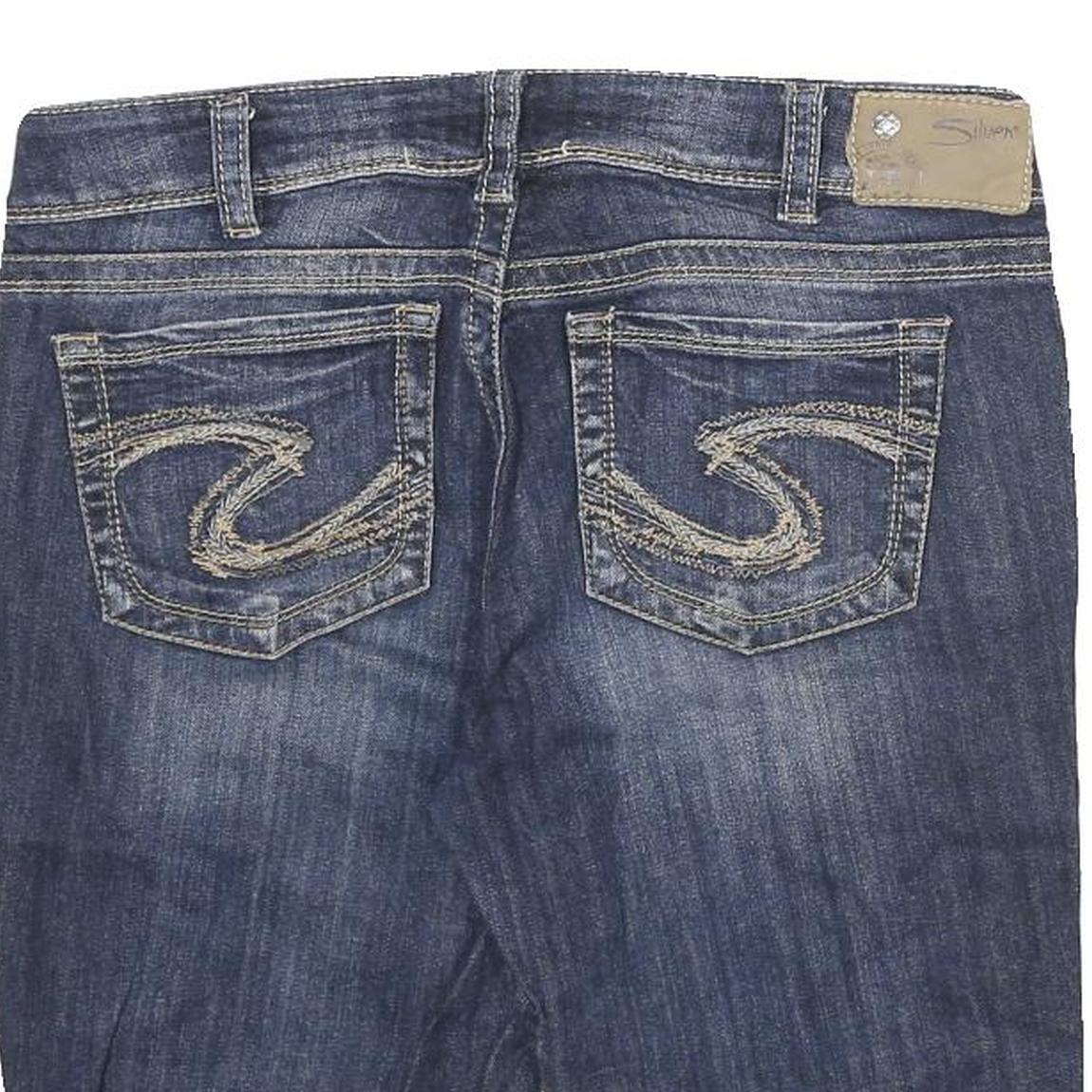 SILVER JEANS CO Womens Shorts Blue Denim Casual M W30 Suki Style