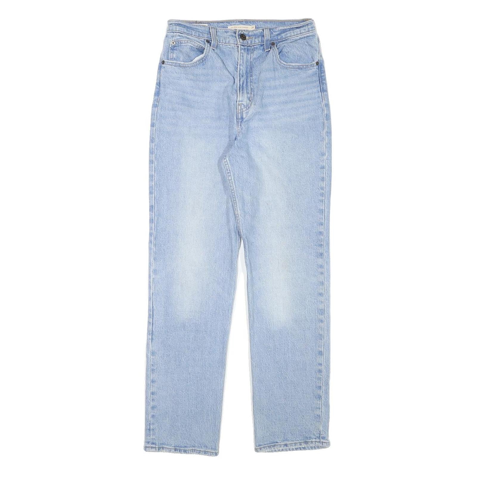 LEVI'S Womens Jeans Blue Regular Straight Denim Light W26 L28 Authentic Classic
