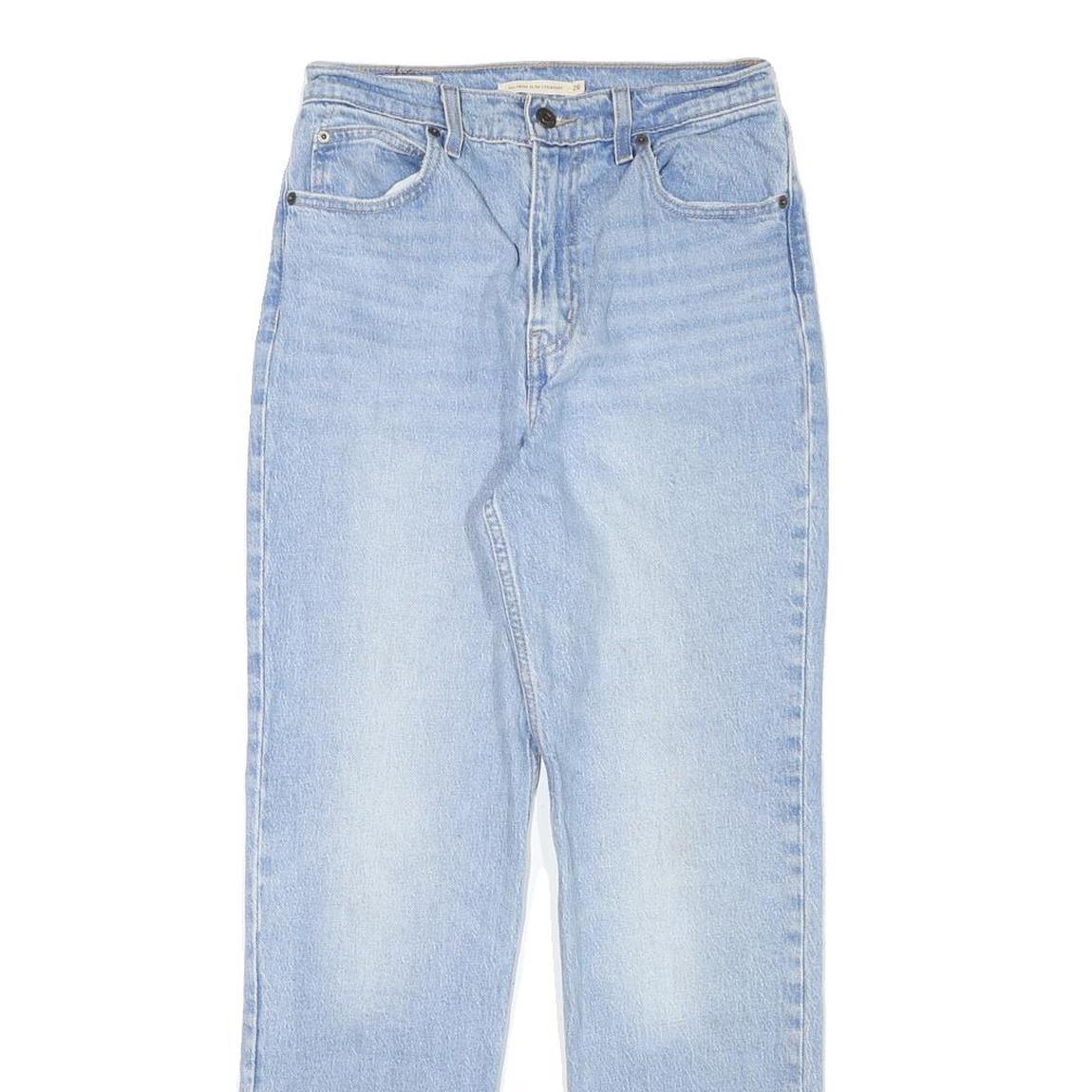 LEVI'S Womens Jeans Blue Regular Straight Denim Light W26 L28 Authentic Classic