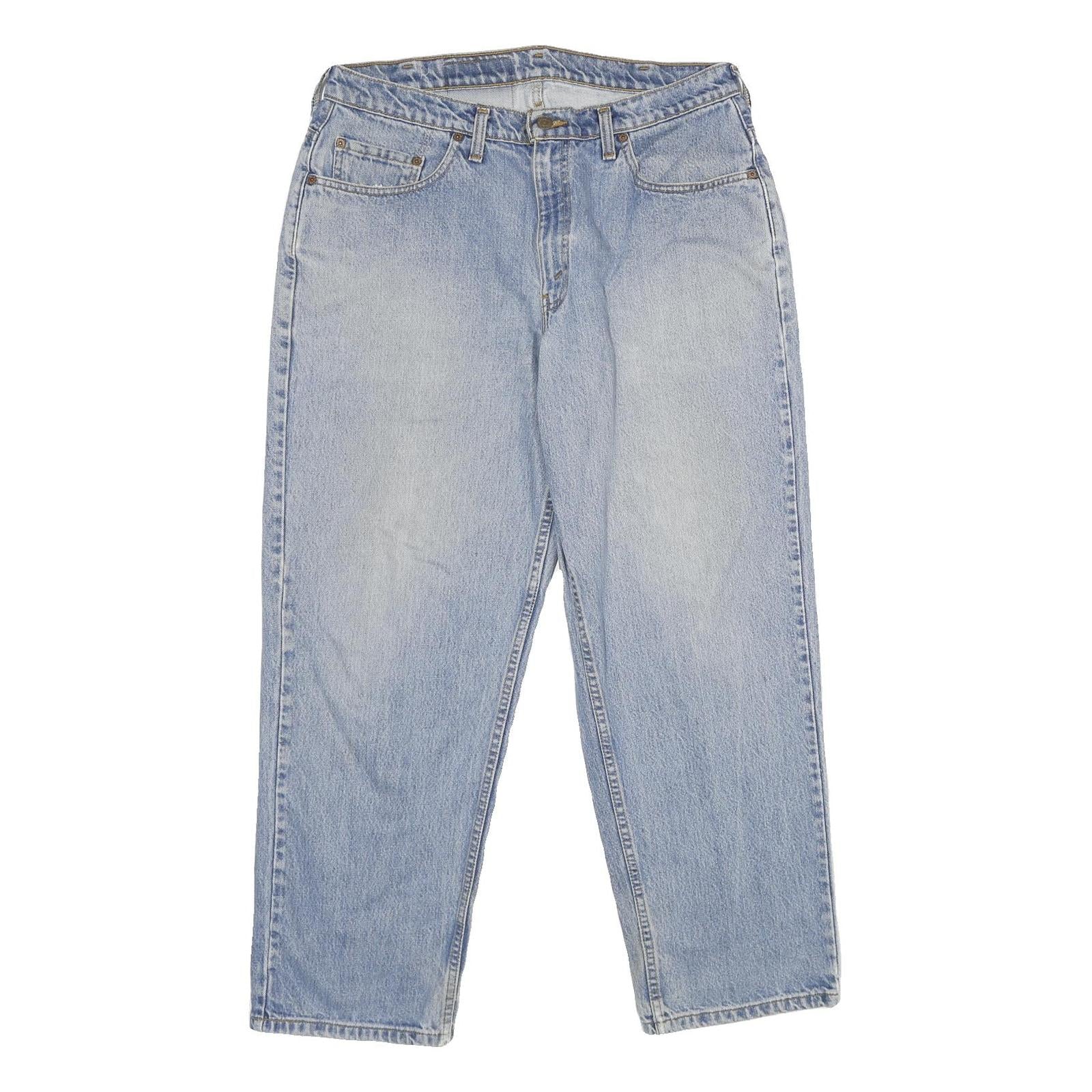 LEVI'S 535 Mens Jeans Blue Loose Straight Denim Light W36 L30 Classic Fit