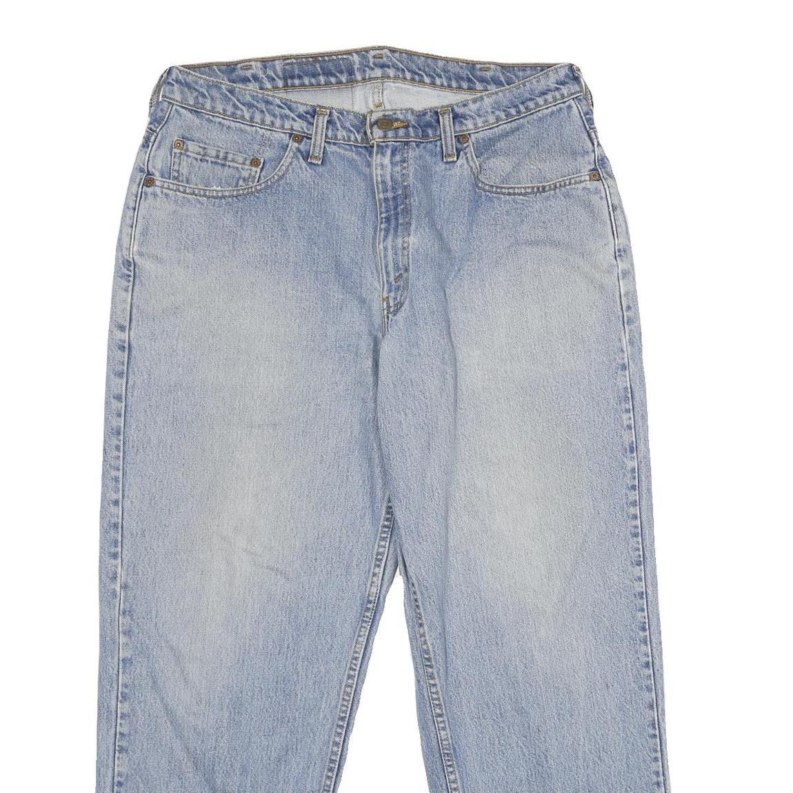 LEVI'S 535 Mens Jeans Blue Loose Straight Denim Light W36 L30 Classic Fit