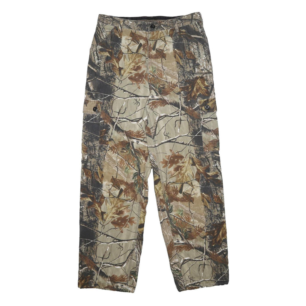 LIBERTY Mens Cotton Blend Regular Cargo Camouflage Trousers W32 L30 Utility
