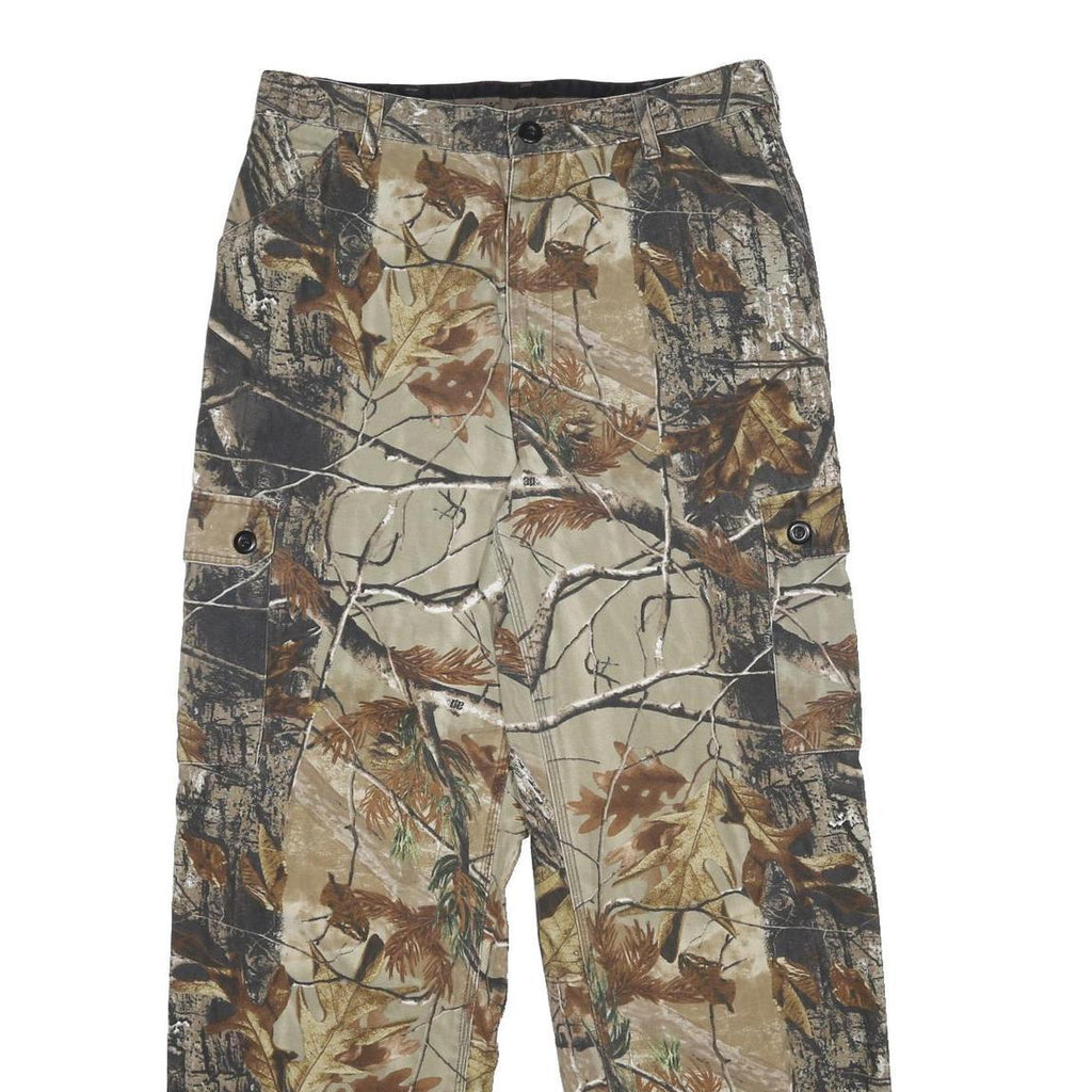 LIBERTY Mens Cotton Blend Regular Cargo Camouflage Trousers W32 L30 Utility