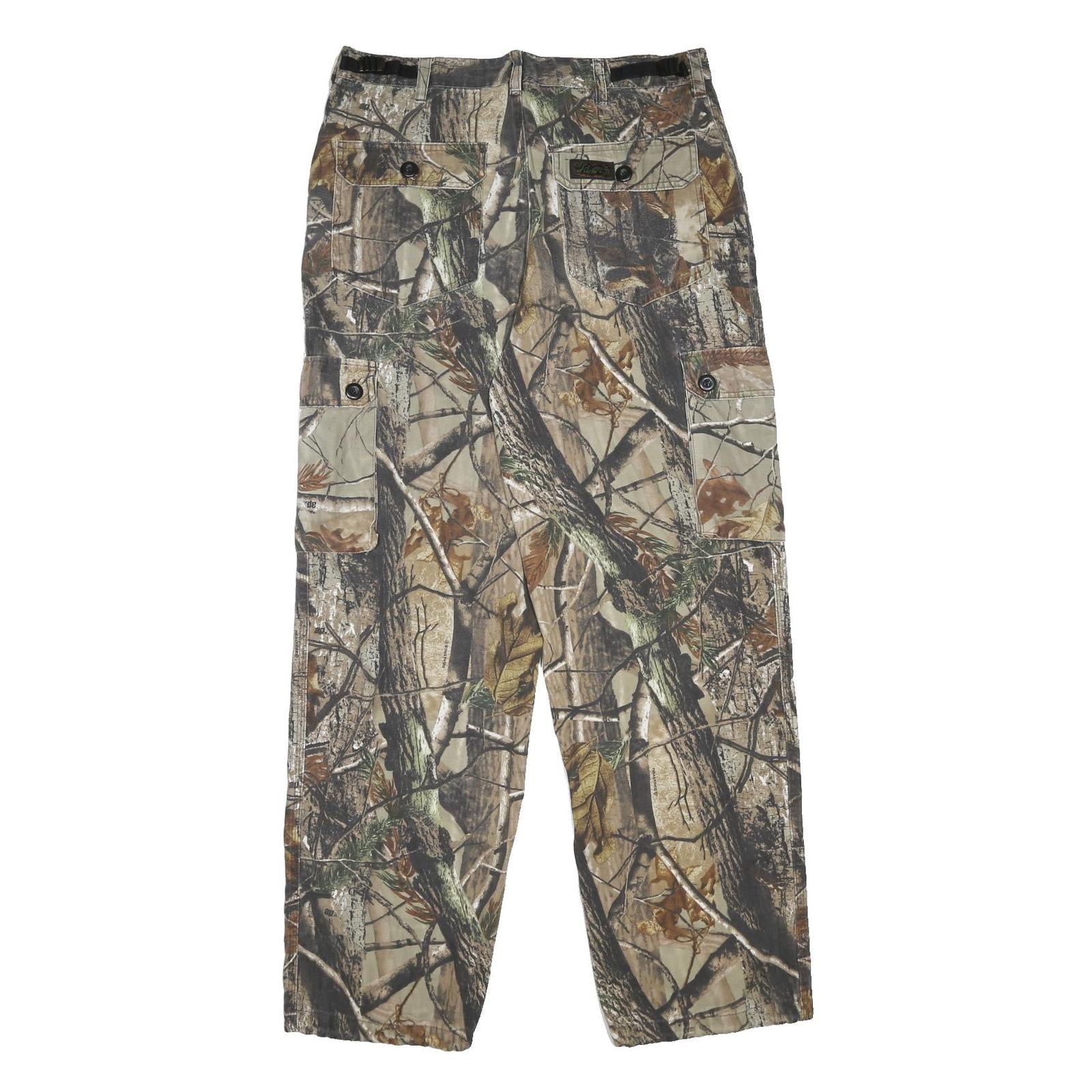 LIBERTY Mens Cotton Blend Regular Cargo Camouflage Trousers W32 L30 Utility
