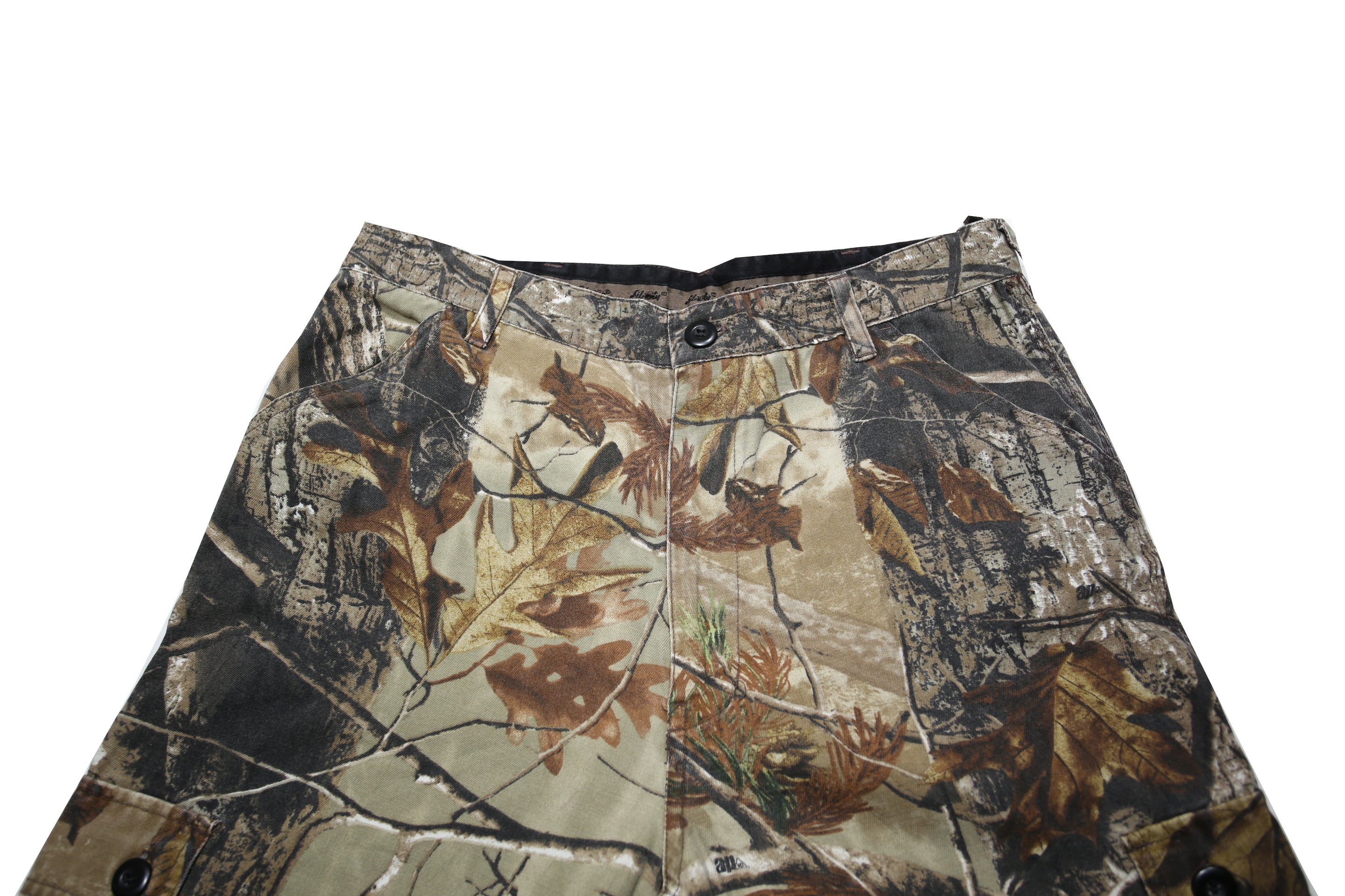 LIBERTY Mens Cotton Blend Regular Cargo Camouflage Trousers W32 L30 Utility