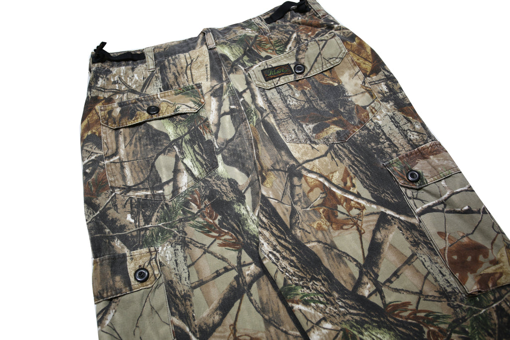 LIBERTY Mens Cotton Blend Regular Cargo Camouflage Trousers W32 L30 Utility