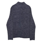 MARC O'POLO Mens Blue Patterned Cardigan Button Up Crew Neck Chunky Knit M