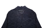 MARC O'POLO Mens Blue Patterned Cardigan Button Up Crew Neck Chunky Knit M