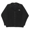 THE NORTH FACE Mens Black Fleece Jacket 2XL Polyester Blend Woven Plain Zip