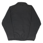 THE NORTH FACE Mens Black Fleece Jacket 2XL Polyester Blend Woven Plain Zip