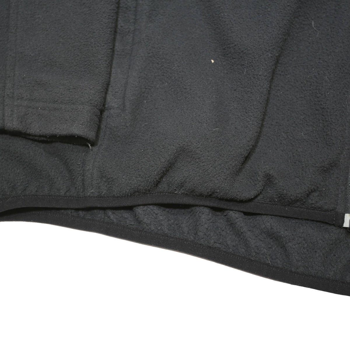 THE NORTH FACE Mens Black Fleece Jacket 2XL Polyester Blend Woven Plain Zip