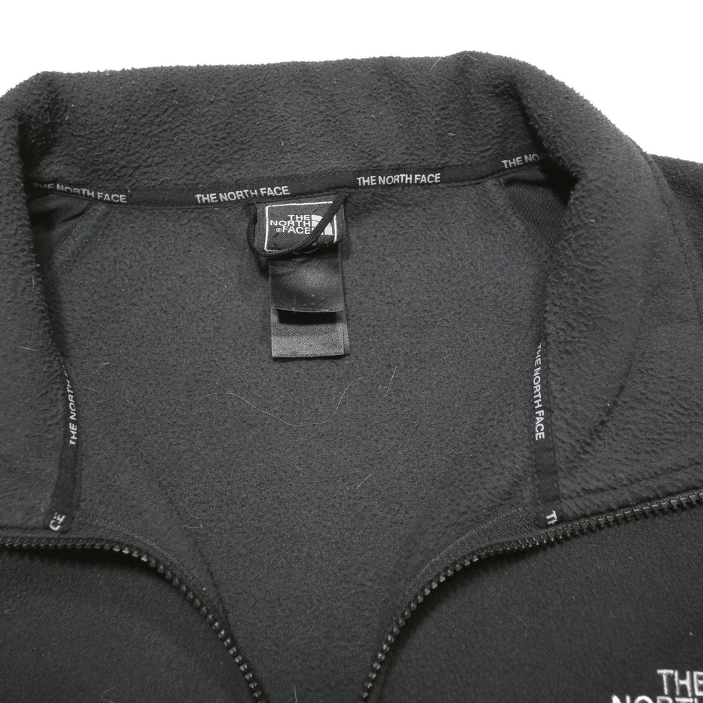 THE NORTH FACE Mens Black Fleece Jacket 2XL Polyester Blend Woven Plain Zip