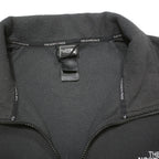 THE NORTH FACE Mens Black Fleece Jacket 2XL Polyester Blend Woven Plain Zip