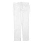 SEVEN7 Womens White Slim Slim Straight Denim Light W32 L30 Cotton Blend Zip