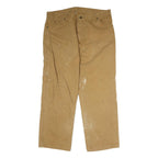 DICKIES Mens Regular Fit Cotton Blend Beige Carpenter Trousers W40 L29 Workwear