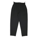 YESICA Womens Black Cotton Blend Relaxed Tapered Trousers W30 L30 Classic Style