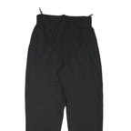 YESICA Womens Black Cotton Blend Relaxed Tapered Trousers W30 L30 Classic Style