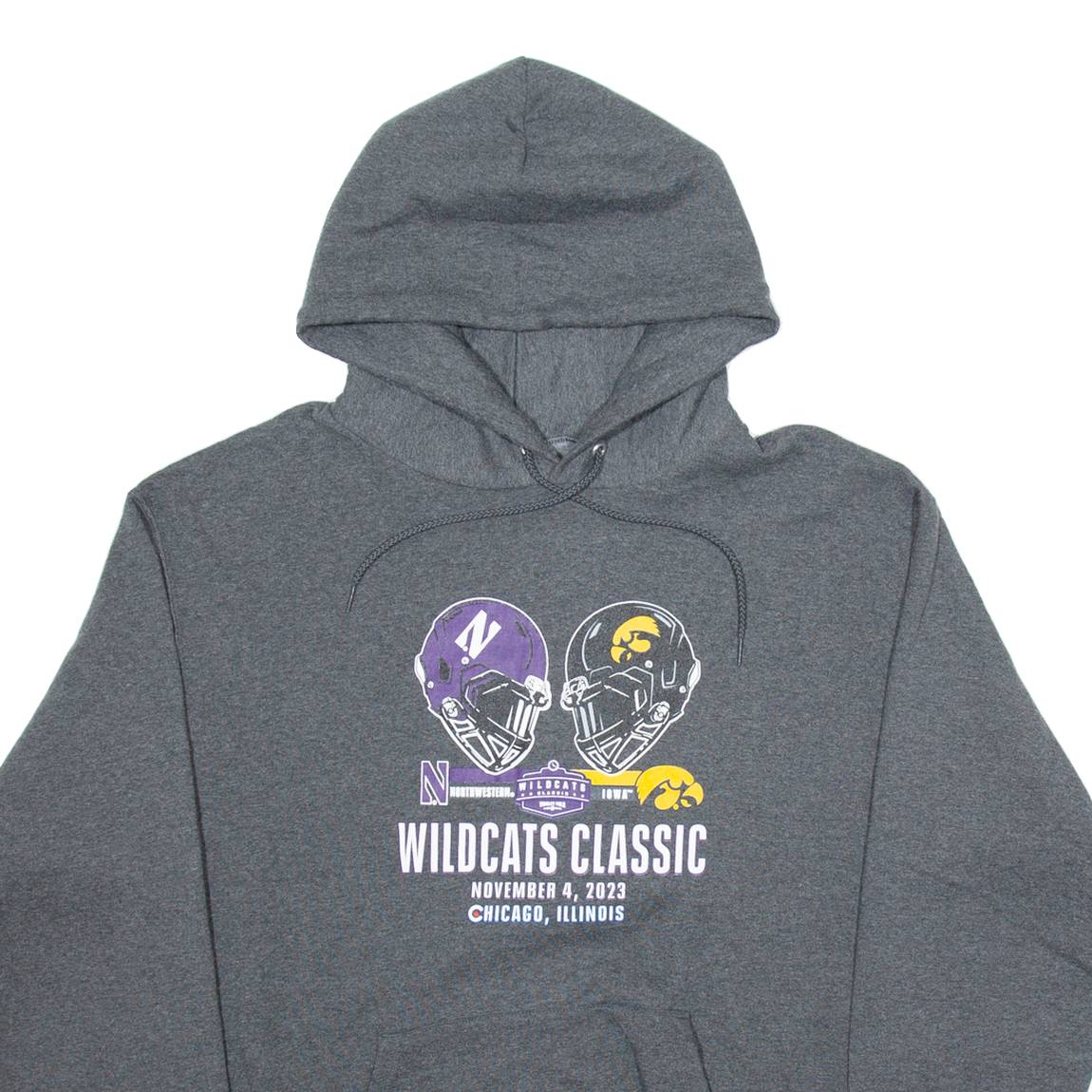 CHAMPION Wildcats Classic Mens Grey Hoodie USA L