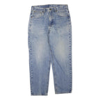 CARHARTT Womens Jeans Blue Regular Straight Denim Light W34 L29 Zip Casual