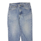 CARHARTT Womens Jeans Blue Regular Straight Denim Light W34 L29 Zip Casual