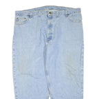 CARHARTT Mens Regular Fit Blue Denim Jeans W44 L28 Cotton Blend Zip