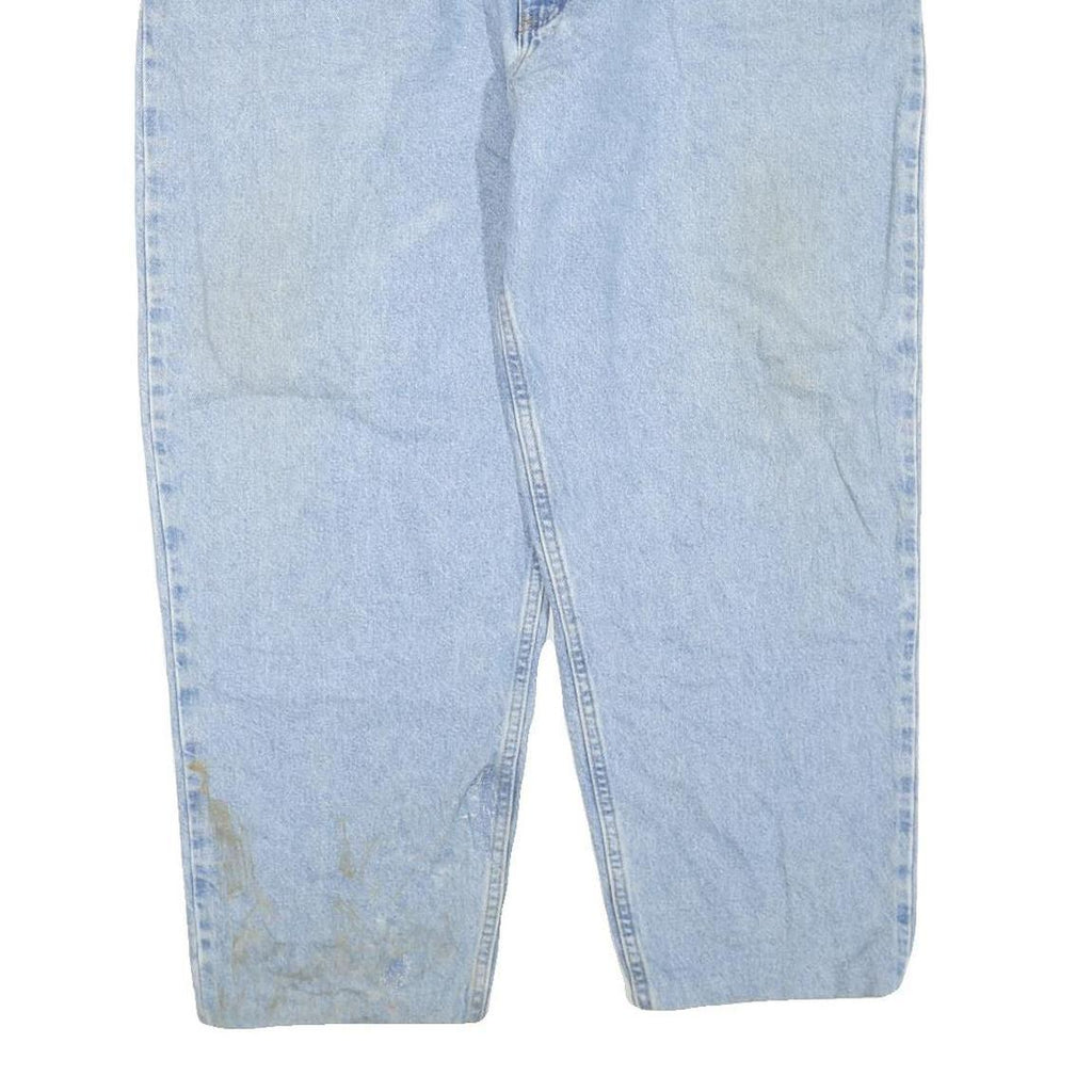 CARHARTT Mens Regular Fit Blue Denim Jeans W44 L28 Cotton Blend Zip