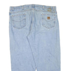 CARHARTT Mens Regular Fit Blue Denim Jeans W44 L28 Cotton Blend Zip