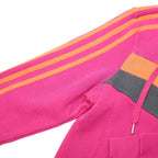 ADIDAS Womens Pink & Orange Zip Up Hoodie XS Sports Casual Sweatshirt