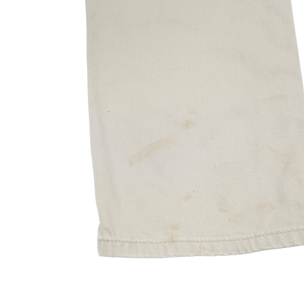 LEVI'S 505 Mens Jeans Beige Regular Straight Denim Medium W33 L34 Classic Fit