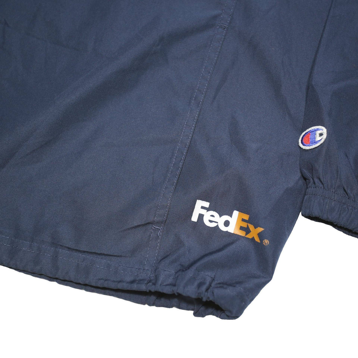 CHAMPION Mens Navy Blue Outdoor Half Zip Jacket M Polyester Blend Hooded