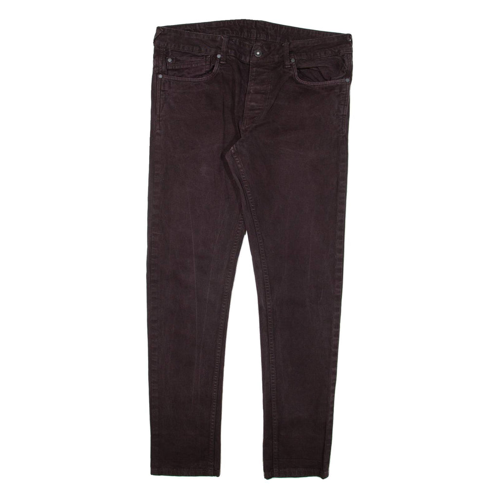 PEPE JEANS Mens Trousers Black Slim Tapered W34 L32