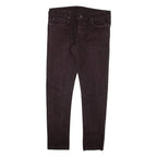 PEPE JEANS Mens Trousers Black Slim Tapered W34 L32