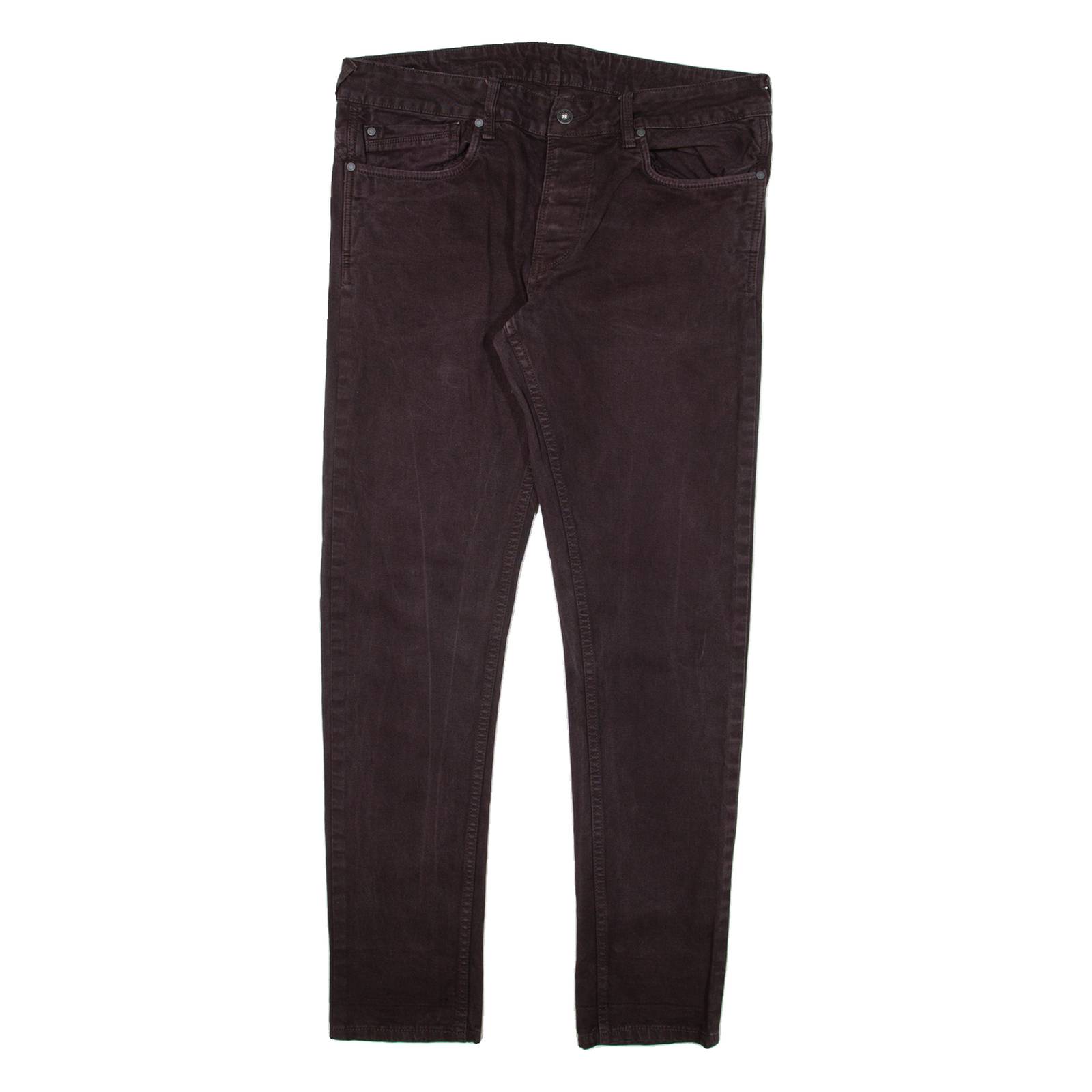 PEPE JEANS Mens Trousers Black Slim Tapered W34 L32