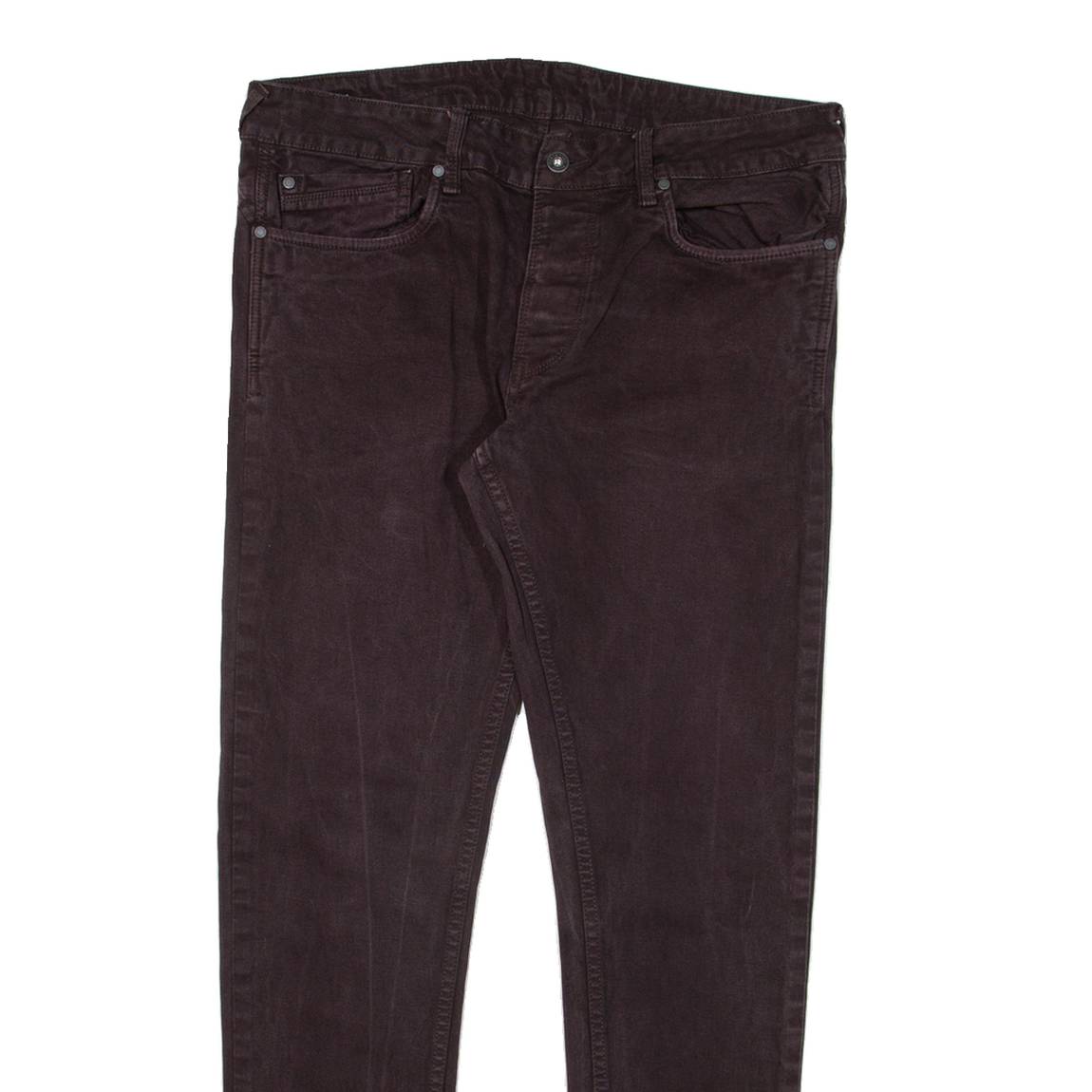 PEPE JEANS Mens Trousers Black Slim Tapered W34 L32