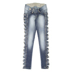 CARPAM Womens Jeans Blue Slim Skinny Stone Wash W26 L32