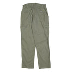 BERNWALT Womens Cotton Blend Green Regular Cargo Trousers W30 L32 Casual
