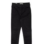 LEVI'S 720 High Rise BIG E Womens Jeans Black Slim Skinny W26 L30