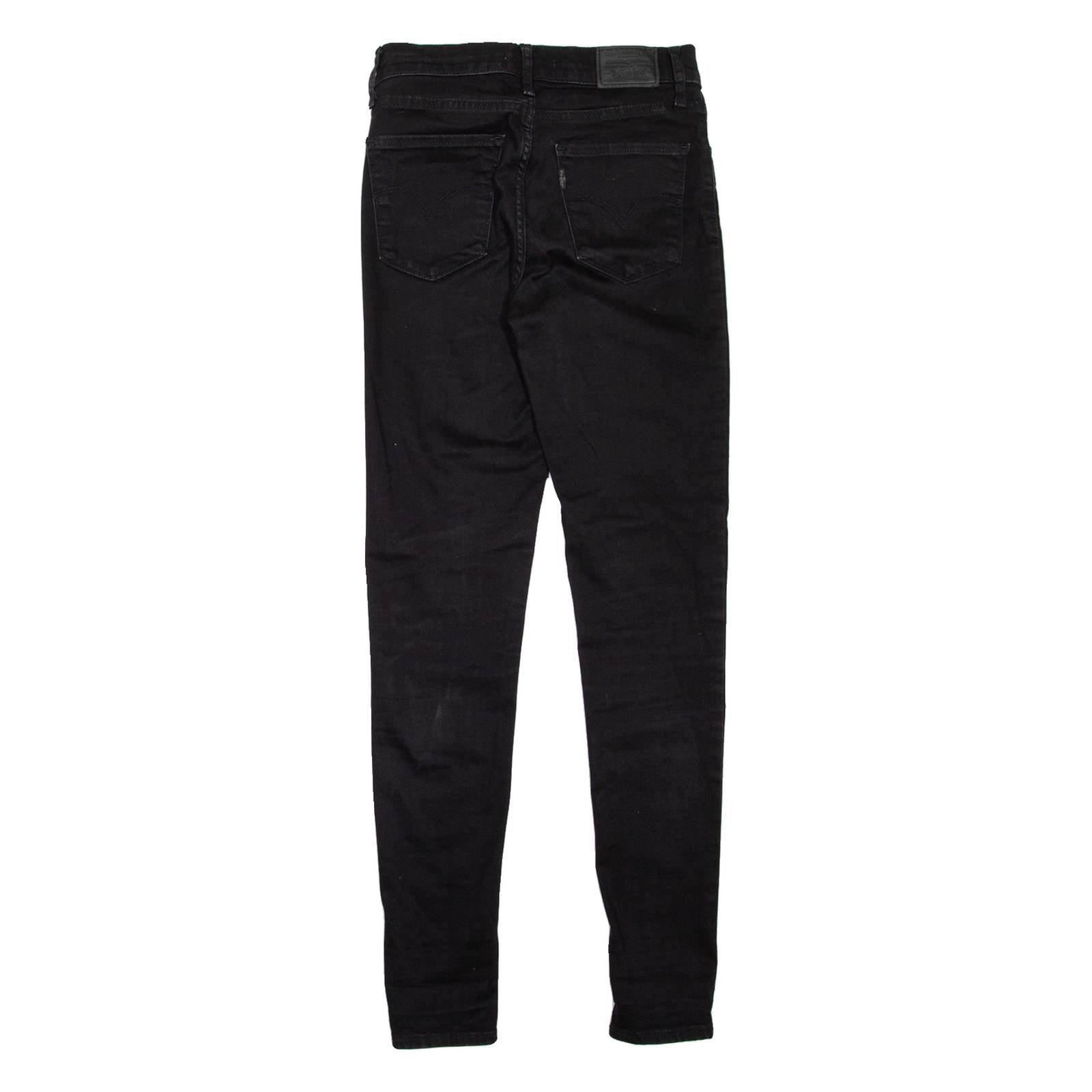 LEVI'S 720 High Rise BIG E Womens Jeans Black Slim Skinny W26 L30