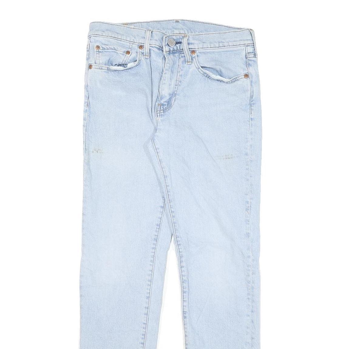 LEVI'S 511 Mens Slim Light Blue Denim Jeans W28 L30 Zip Classic Fit