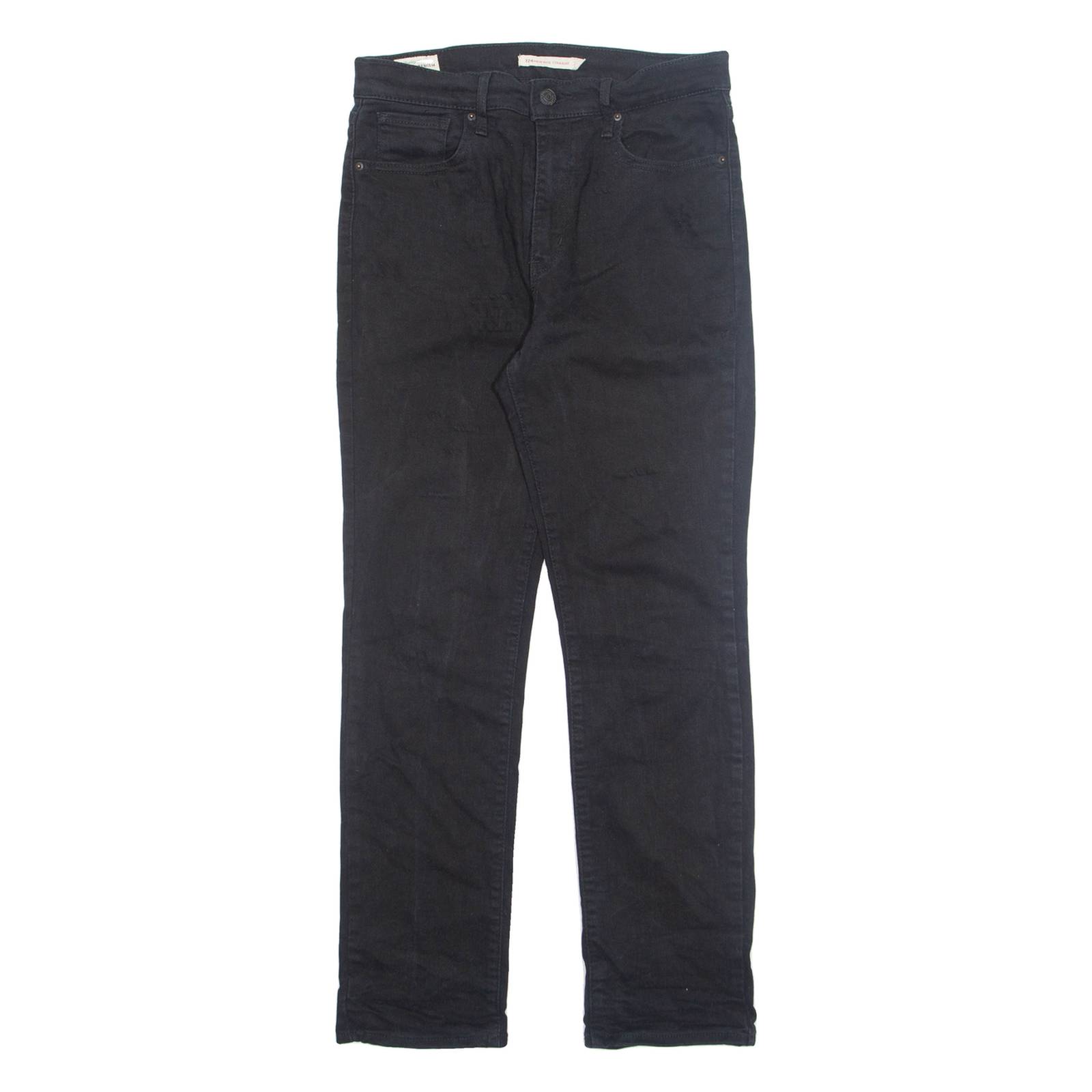 LEVI'S Womens Jeans Black Regular Tapered W29 L27