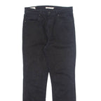 LEVI'S Womens Jeans Black Regular Tapered W29 L27