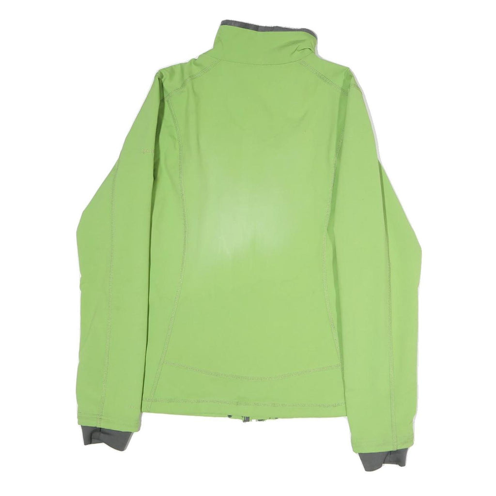 COLUMBIA Womens Green Jacket L Polyester Plain Zip Sports Outdoor Activewear