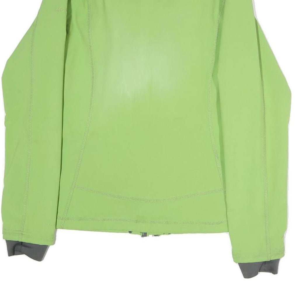 COLUMBIA Womens Green Jacket L Polyester Plain Zip Sports Outdoor Activewear
