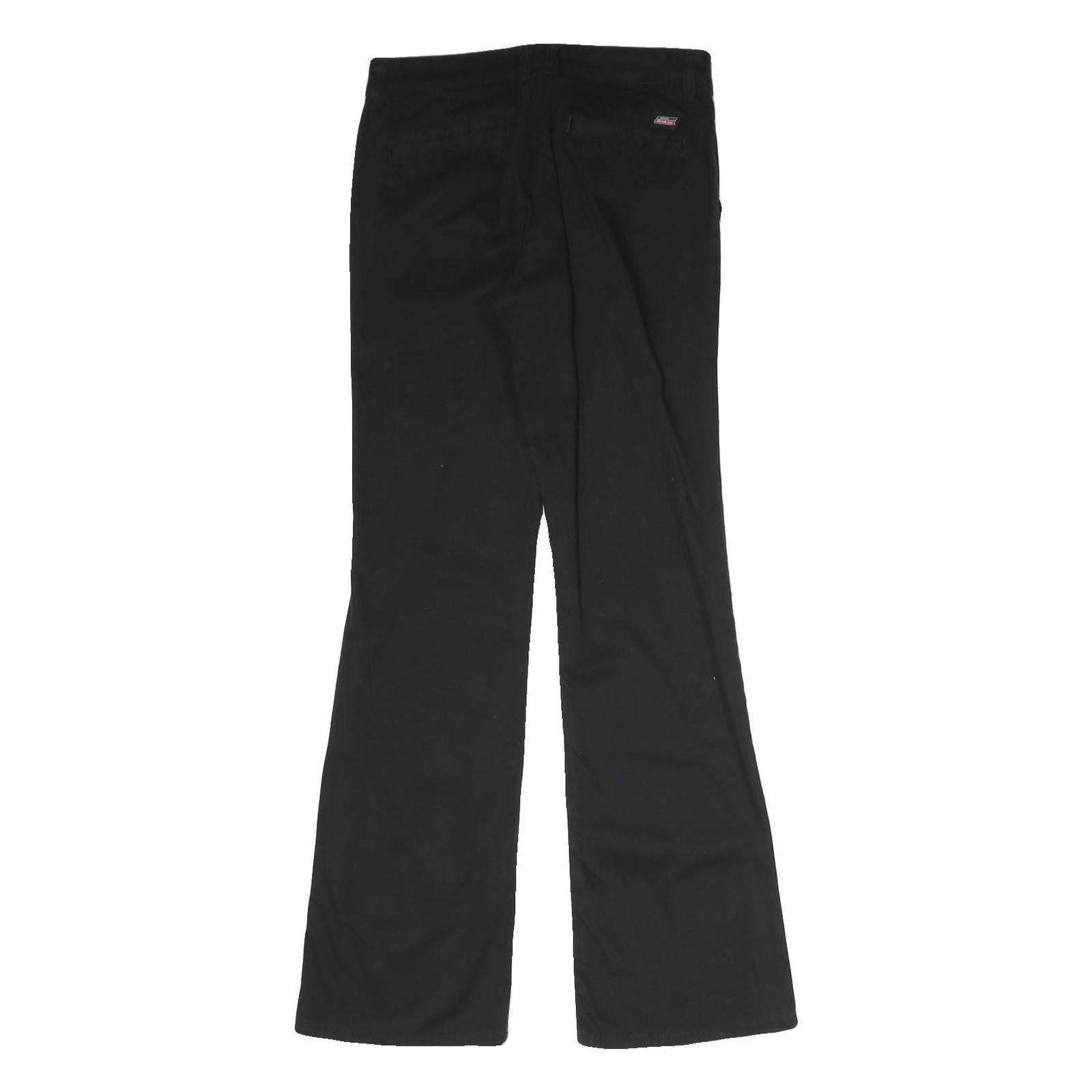 DICKIES Mens Cotton Black Regular Fit Straight Leg Trousers W28 L30 Workwear